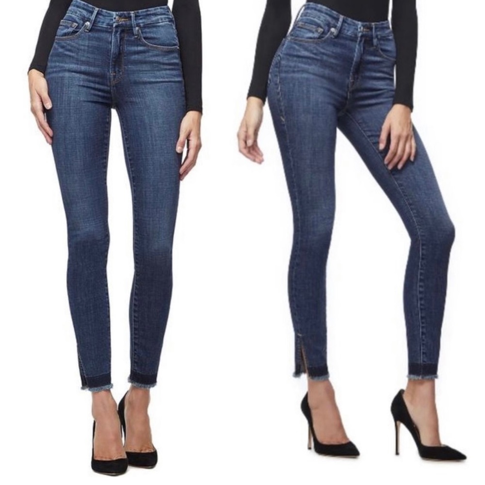 NWOT Good American side split ankle jeans - Picture 1 of 8